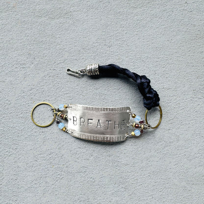 BREATHE SILVER STAMPED BRACELET