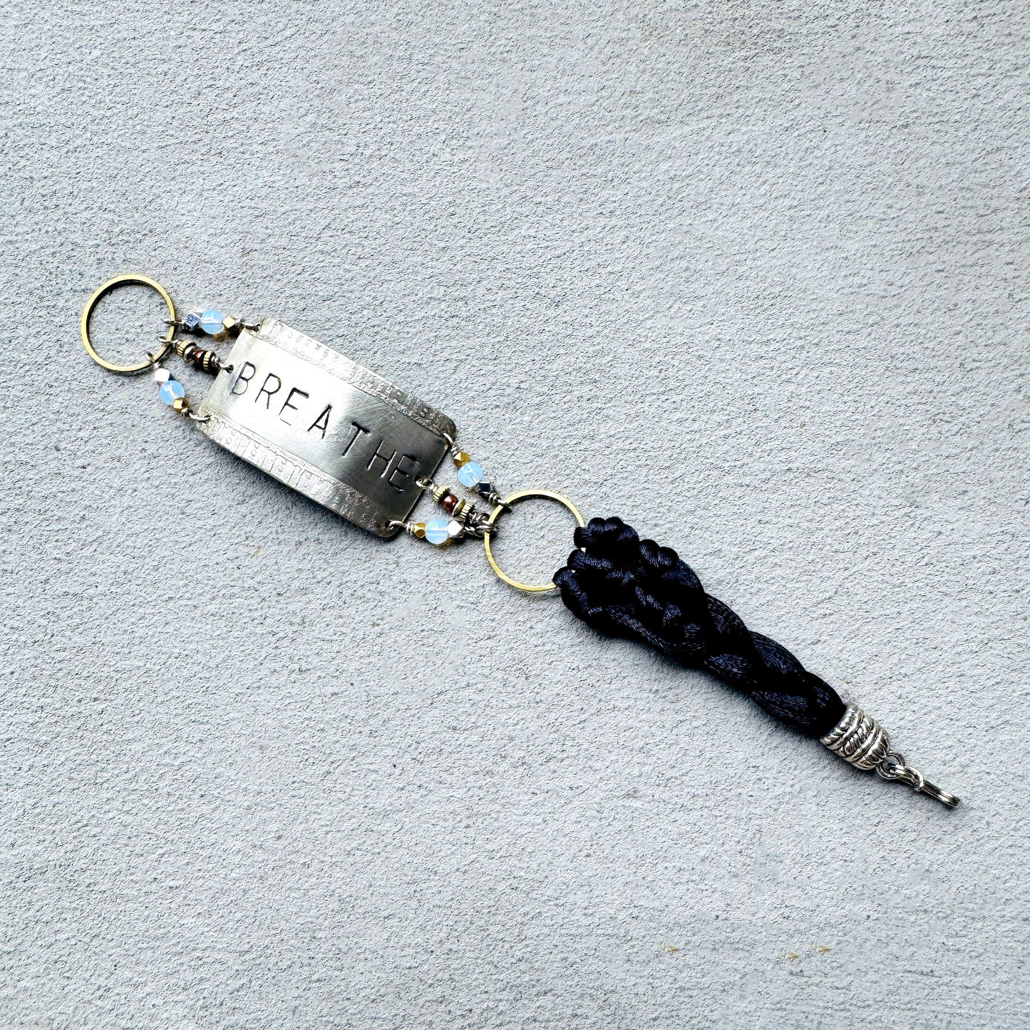 BREATHE SILVER STAMPED BRACELET