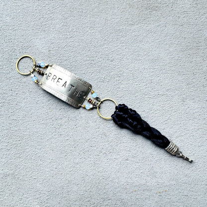 BREATHE SILVER STAMPED BRACELET