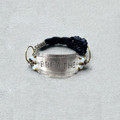 BREATHE SILVER STAMPED BRACELET