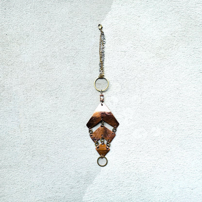 TRIBAL ETCHED COPPER BRACELET - end of season sale