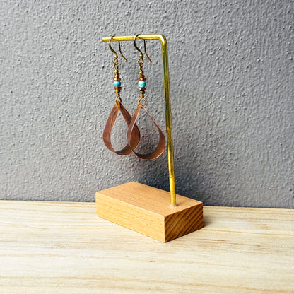 LOOP ETCHED COPPER EARRINGS - sample sale